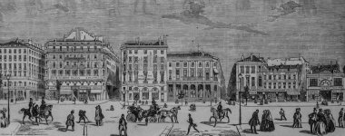 Comic Opera, rue de Grammont, Edmond Texier 'in Paris masası, Yayıncı Paulin ve Şövalye 1852