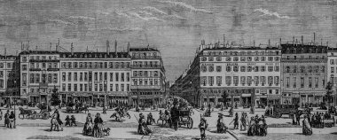 Rue du Faubourg Montmartre, Paris Masası Edmond Texier, Yayıncı Paulin ve Şövalye 1852