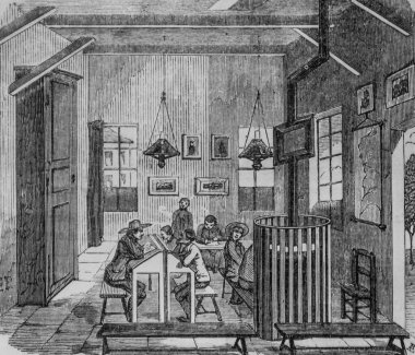 Bicetre 'deki aptallar okulu, Edmond Texier' in Paris masası, Yayıncı Paulin ve Şövalye 1852