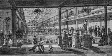 Lambert hamamı, bayanlar için yüzme okulu Edmond Texier 'in Paris masası, Yayıncı Paulin ve Şövalye 1852