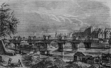 Le Pont Neuf, Masa de Paris Edmond Texier, Yayımcı Paulin ve Şövalye 1852
