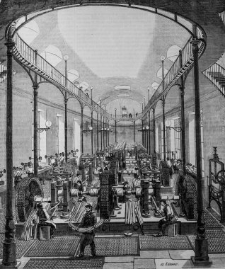 Atelier du Laminage, Paris masası Edmond Texier, Yayıncı Paulin ve Şövalye 1852