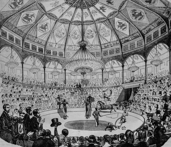 Stock image National Circus of the Champs Elysees, Table of Paris by Edmond Texier, Publisher Paulin and Le Chevalier 1852