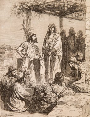 Bir haham daha, Ernest Renan 'ın İsa' nın hayatı, Godefroy Durand 'ın çizimleri, editör Michel Levy 1870