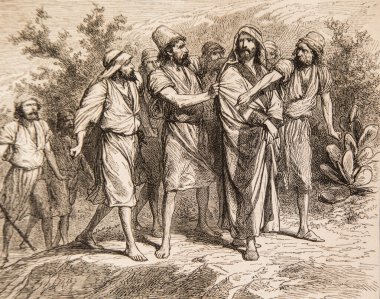 Naziler İsa 'yı öldürmek istediler, Ernest Renan' ın İsa 'nın hayatı, Godefroy Durand' ın çizimleri, editör Michel Levy 1870