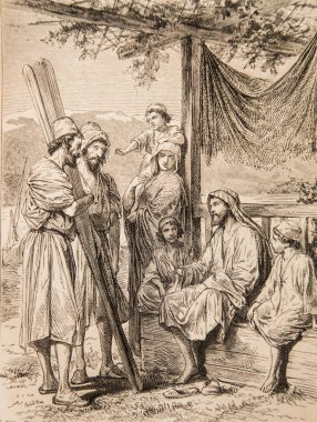İsa onları insanların balıkçısı yapacağını söyledi, Ernest Renan 'ın İsa' nın hayatı, Godefroy Durand 'ın çizimleri, Yayıncı Michel Levy 1870