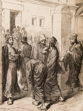 Genel olarak dar görüşlü insanlardı, dışarıda çok şey verirlerdi, Ernest Renan 'ın İsa' nın hayatı, Godefroy Durand 'ın çizimleri, editör Michel Levy 1870