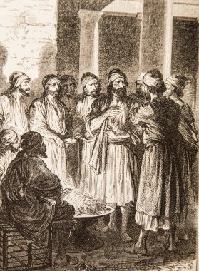 Ernest Renan tarafından İsa 'nın hayatı, Godefroy Durand' ın çizimleri, editör Michel Levy 1870