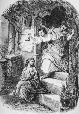 Aziz Julien 'in duası, Çeşme Yayımcısı Garnier FRERES 1870' in hikayeleri.