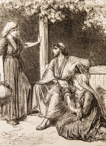 Marie chose the best share, which will not be removed from her, life of Jesus by Ernest Renan, drawings by Godefroy Durand, editor Michel Levy 1870