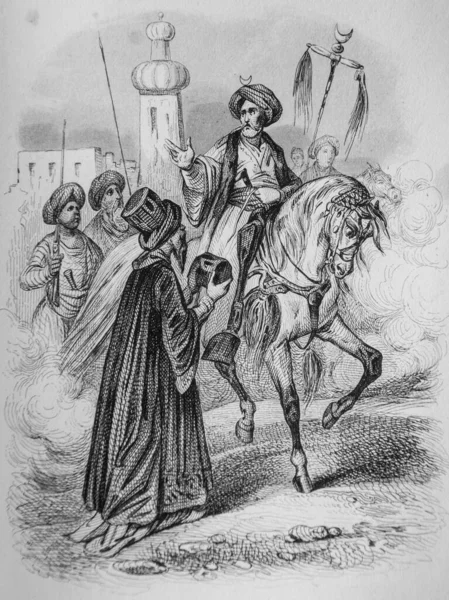 The Pasha and the Dervis, Fables de Florian Viktor Adam, Editör Delloye, Desme 1838