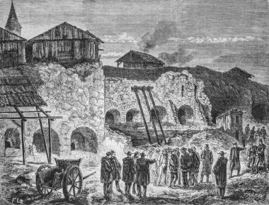 Amerika Taşıyıcıları 'nda bir polis soyu, ünlü evren, editör Michel Levy 1868