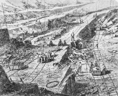 Les Ardosieres d 'Angers, Ünlü Evren, Yayımcı Michel Levy 1868