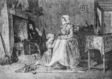 Akşam namazı, ünlü evren, editör Michel Levy 1868