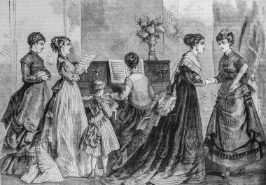 Sezonun modu, ünlü evren, editör Michel Levy 1868