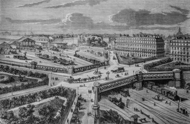 Place de l 'Europe, Paris, Illustrian Universe, Editör Michel Levy 1868