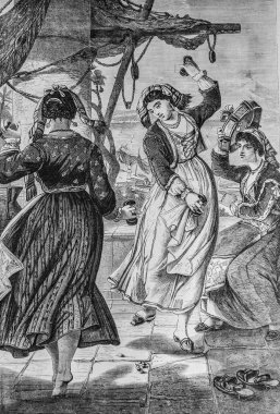 La Tarentelle a Ischia, Ünlü Evren, Editör Michel Levy 1868