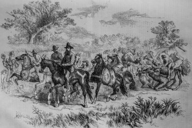 Avustralya 'da bir keşif gezisi için kalkış, ünlü evren, editör Michel Levy 1868