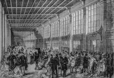 Ünlü evren Chateau de Compiegne 'in gidişi, editör Michel Levy 1868