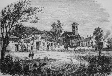 Maison de Jeanne d 'Arc A Domremy, gravür: T.Lix, History of Jeanne d' Arc by Louis Moland, Yayımcı Garnier FRERES 1895