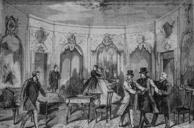 Spor salonu tiyatrosu, Seraphine, ünlü evren, editör Michele Levy 1869