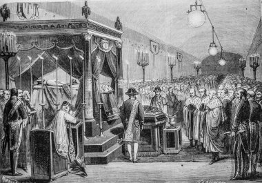 Palais du Lüksemburg 'daki Obseques de M.roplong, ünlü evren, Yayımcı Michele Levy 1869