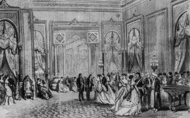 Mısır ceninleri, Kahire 'deki Palais de Gesireh' de Bal, ünlü evren, Yayımcı Michele Levy 1869