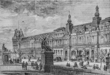 Yeni Louvre, Illustrian Evreni, Michele Levy 1869 Yayımcısı