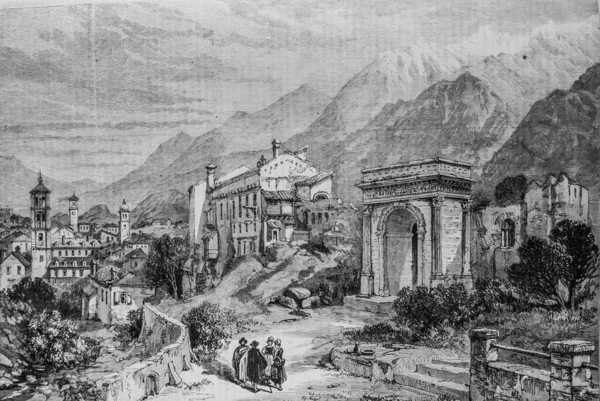 City Susse Piemont Illustrious Universe Publisher Michele Levy 1869 — Stock Photo, Image