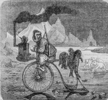 Velocipede du pole Nord, ünlü evren, Yayımcı Michele Levy 1869