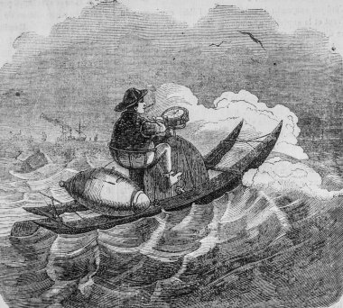 Velocipede Marin, l 'univers Illustre, Editör Michele Levvy 1869