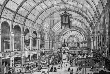 Uluslararası Sergi Sarayı 'nın İçişleri Amsterdame' ı, Illustrian Evreni, Yayıncı Michele Levy 1869