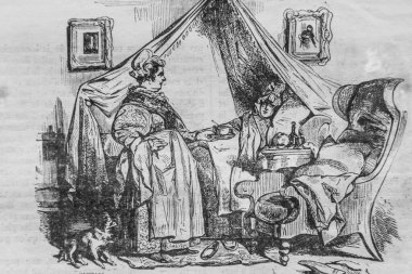 Hasta velayet, Fransızlar kendi başlarına resmedilmiş, eitor N.J. Philippart 1861