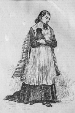 İlahiyat Fakültesi 'ndeki Fransız ressam N.J. Philippart 1861' de resmedildi.