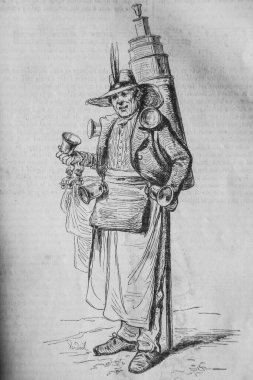 XV. Louis 'in altında Coco Marchant, Fransızlar kendi başlarına resmedilmiş, eitor N.J. Philippart 1861