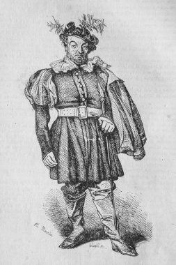 Görünüşü, Fransızlar kendi kendilerine resmedilmiş, eitor N.J. Philippart 1861