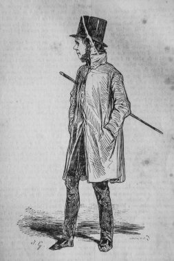 Dramatik yazar, Fransızlar kendi başlarına resim yaptılar, eitor N.J. Philippart 1861