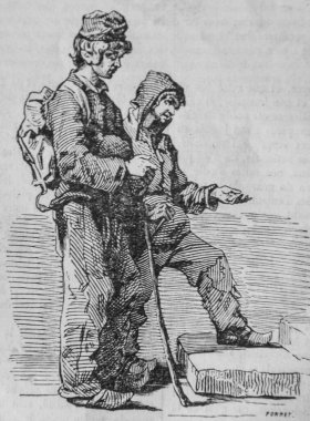 Baca temizleyicisi, Fransızlar kendi kendilerine boyamışlar, eitor N.J. Philippart 1861