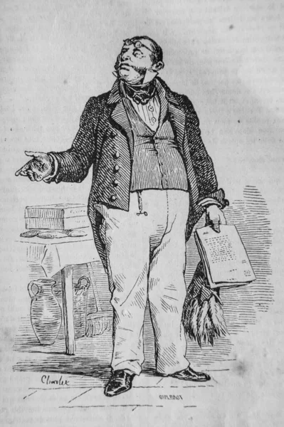 Ofis görevlisi, Fransızlar kendi kendilerine boyamışlar, eitor NJ Philippart 1861.