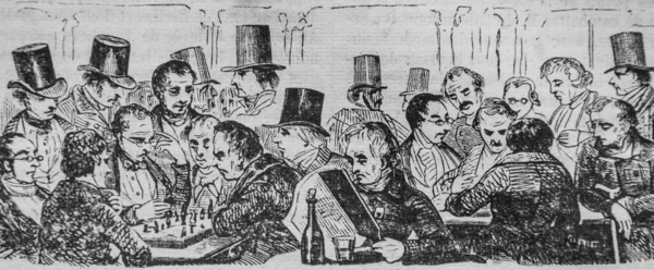 Damalı oyuncu, Fransızlar kendi başlarına boyadılar, eitor N.J. Philippart 1861