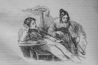 Hukuk öğrencisi, Fransızlar kendi başlarına resim yaptılar, Yayımcı NJ Philippart 1861.