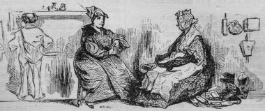 Ev hanımı, Fransızlar kendi kendilerine boyamışlar, eitor N.J. Philippart 1861