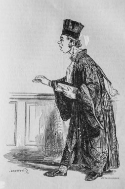 Avukat, Fransızlar kendi kendilerine resmedilmiş, eitor NJ Philippart 1861
