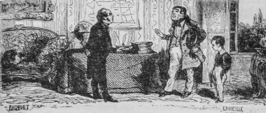 Preseptör, Fransızlar kendi kendilerine resmedilmiş, eitor N.J. Philippart 1861