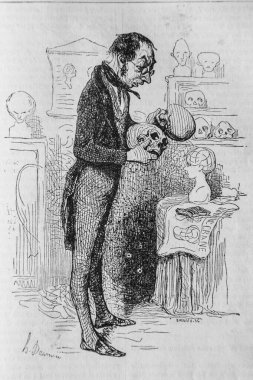 Frenolojist; Fransızlar kendi kendilerine boyadılar, EAca N.J. Philippart 1861