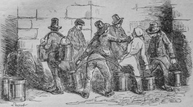 Su taşıyıcısı, Fransızlar kendi kendilerine boyadılar, Yayımcı N.J. Philippart 1861