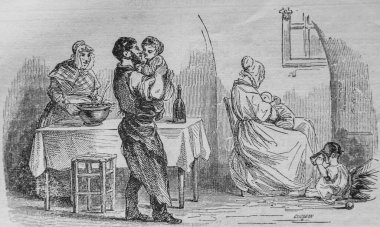 Paris 'in işçisi, Fransızlar kendi kendilerine boyadılar, eitor N.J. Philippart 1861