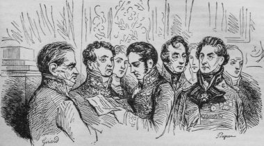 Diplomat, Fransızlar kendi kendilerine resmedilmiş, eitor N.J. Philippart 1861