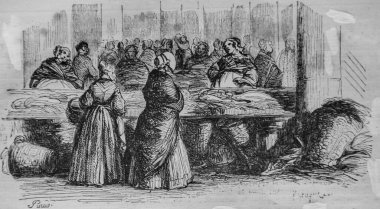 Balık tüccarı, Fransızlar kendi başlarına resim yaptılar, eitor N.J. Philippart 1861