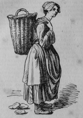 Balık tüccarı, Fransızlar kendi başlarına resim yaptılar, eitor N.J. Philippart 1861
